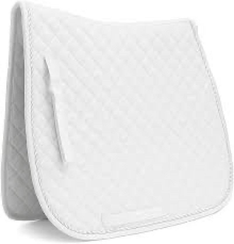 SIE EQUESTRIAN All Purpose White Saddle Pads Bareback Horse Riding Pad