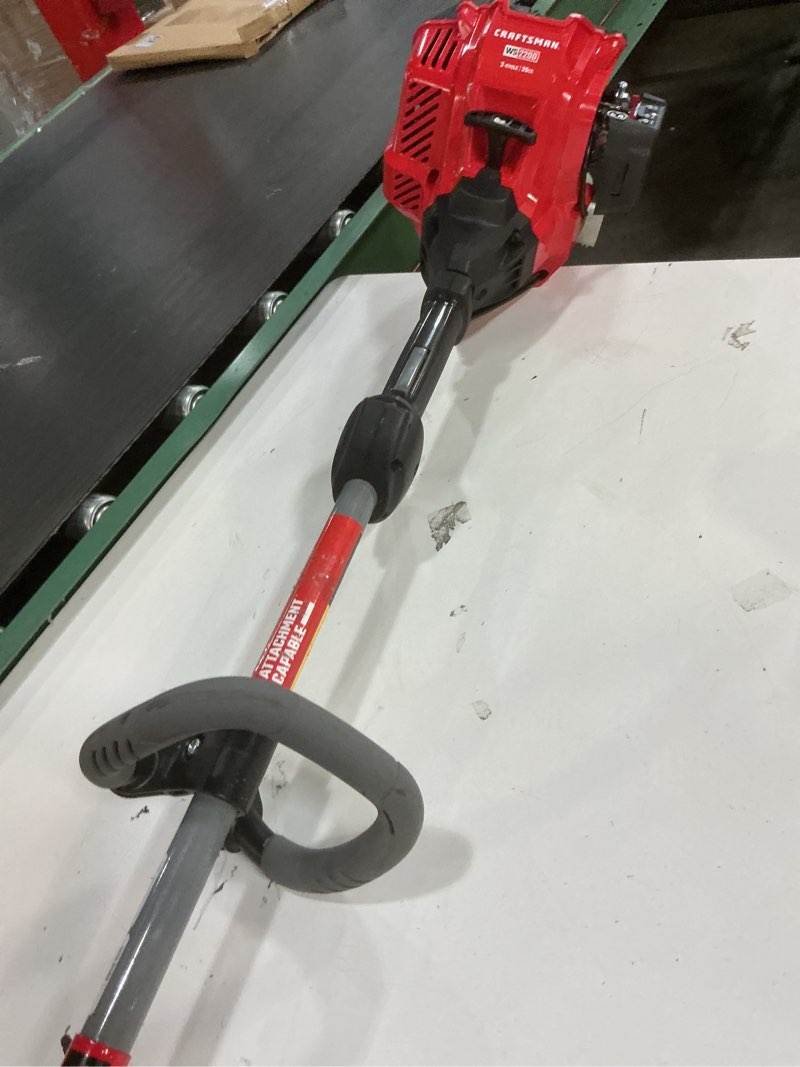 Condition photo showing As Is for craftsman ws2200 25-cc 2-cycle 17-in straight shaft attachment capable gas string trimmer