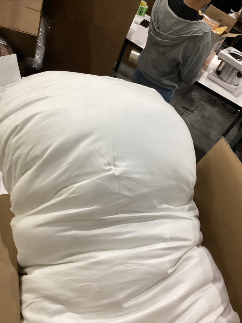 Condition photo showing As Is for ACCURATEX Pillows Queen Size Set of 2, Hybrid Shredded Memory Foam Pillow[Adjustable Loft], Fluffy Down Alternative Fill Removable Cotton Cover, Firm Supportive Pillow for Side Back Sleepers White Queen (Pack of 2)