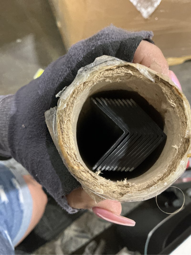 Condition photo showing Good Condition for sasylvia 10 pcs wall corner protector guards, vinyl 1-1/8 x 48 inches, black corner trim molding, avoid scratching scuffs, ease install and cleaning for door countertop furniture cabinet protection 1-1/8 x 1-1/8 x 48 inches black 10