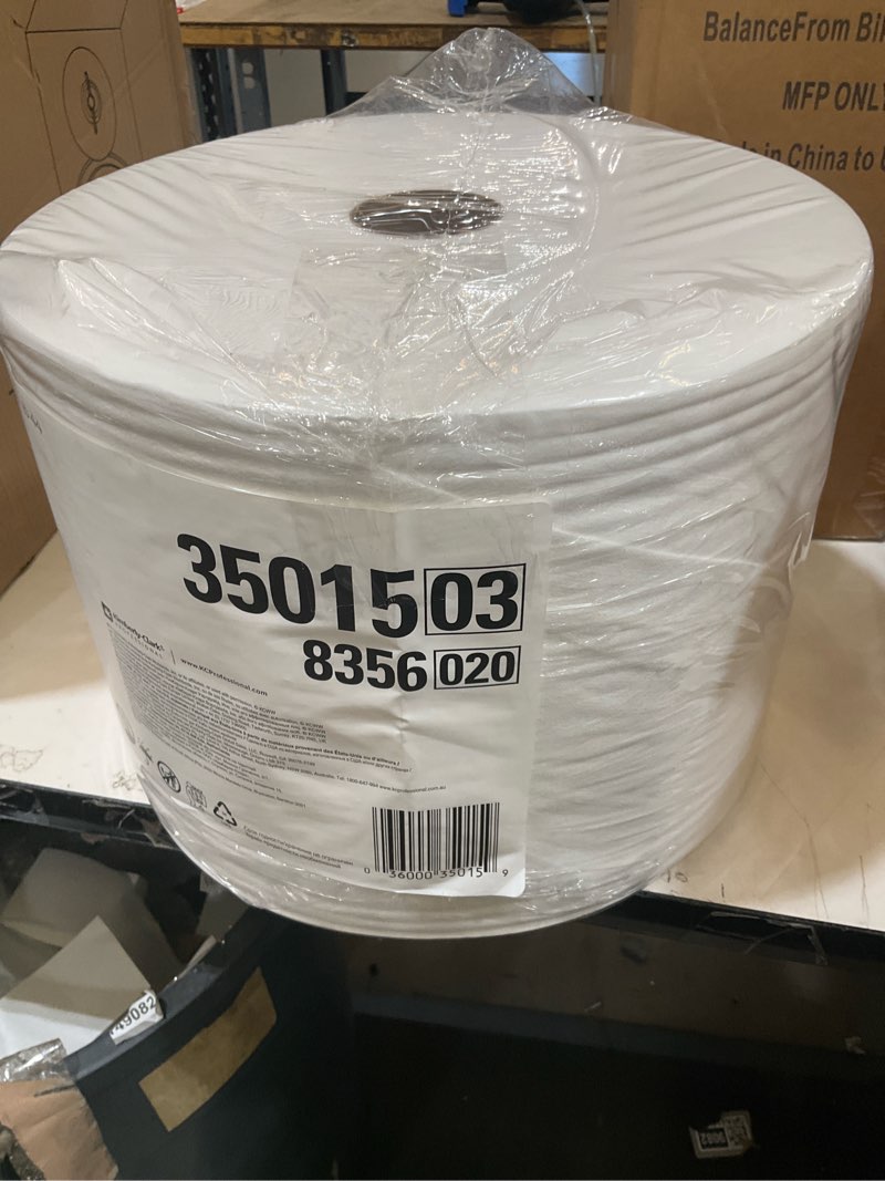 Condition photo showing Good Condition for wypall x50 disposable cloths (35015)  jumbo roll  9.8 x 13.4  white  1 100 sheets per roll