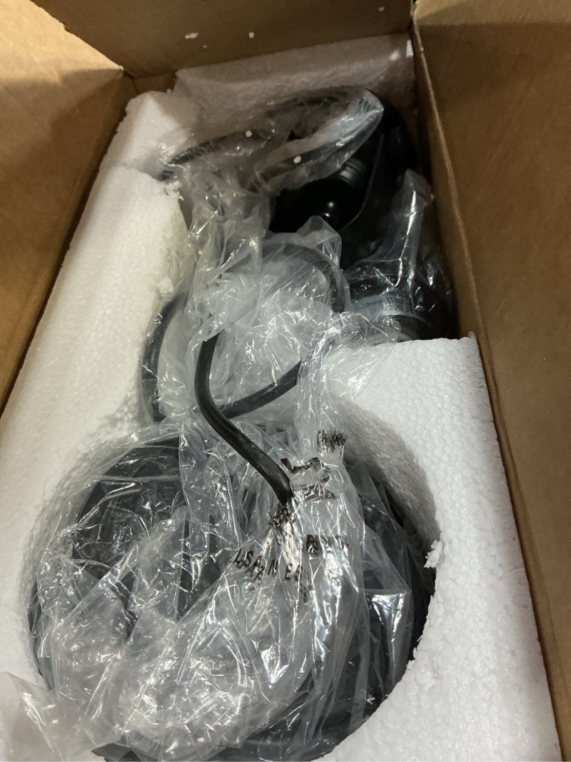 Condition photo showing Good Condition for 2 pack pendant lights kitchen island, 7.5" black pendant lighting with clear seeded glass shade, farmhouse hanging light fixtures for dining room, ad-22151-1p2-bk seeded glass, matte black 7.5?, 2-pack