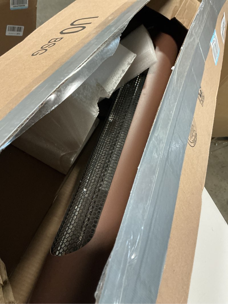 Condition photo showing As Is for Portable Heater Outdoor Infrared 1500W 8 Heat Levels 8H Timers Carbon Fiber Tube Tip-Over&Overheat Protection IP45 Waterproof Electric Garden Heater, Deep Brown