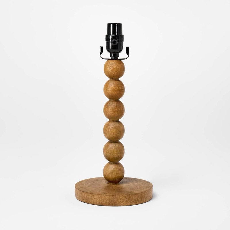 Turned Wood Stick Lamp Base Brown - Threshold™ designed with Studio McGee