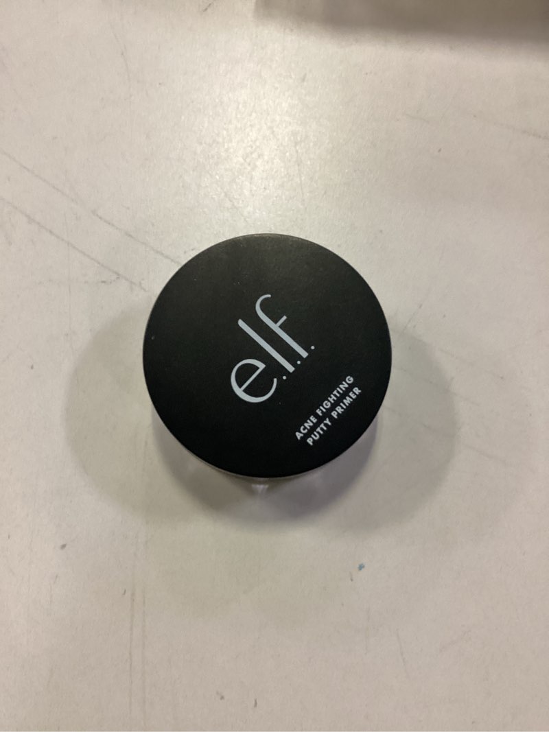Condition photo showing As Is for e.l.f. Acne Fighting Putty Primer, Infused with 1.8% Salicylic Acid, Helps Prevents Future Breakouts & Helps Reduce Redness, Minimizes Appearance of Pores, Preps & Primes Skin, 0.74 Oz (21g) 0.74 Ounce (Pack of 1)