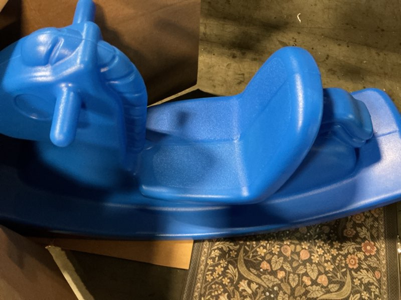 Condition photo showing Good Condition for little tikes rocking horse blue, 33.00 l x 10.00 w x 17.50 h inches