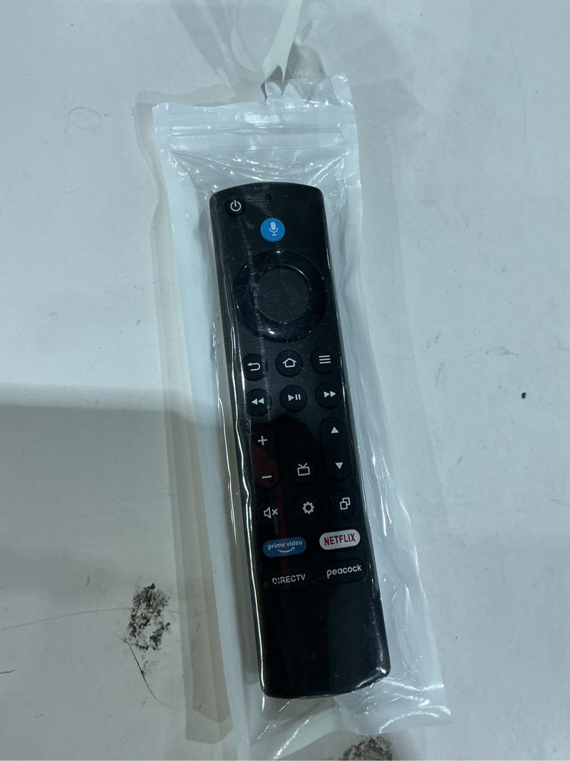 Condition photo showing Good Condition for replacement remote for fire smart tv, compatible with insignia toshiba tcl hisense fire smart tv, simple setup, voice control, 1-year warranty - not for roku os