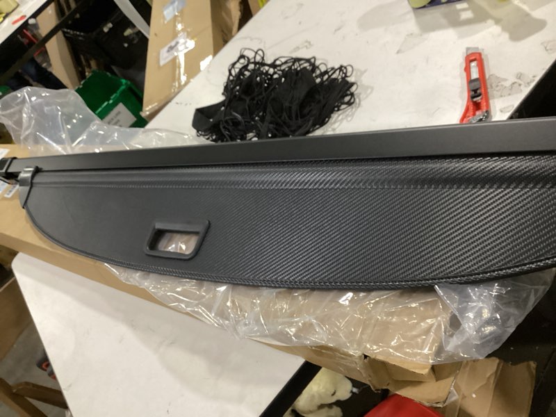 Condition photo showing As Is for auxko retractable cargo cover for kia sorento 2025 2024-2021, trunk cargo cover for 2025 2024 kia sorento luggage security shade cover shielding shade anti-peeping luggage privacy screen, carbon fiber for 2025-2021 kia sorento
