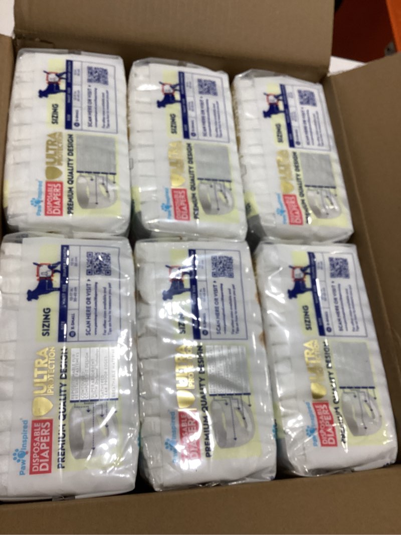 Condition photo showing Good Condition for paw inspired disposable diapers, xs, 12-count