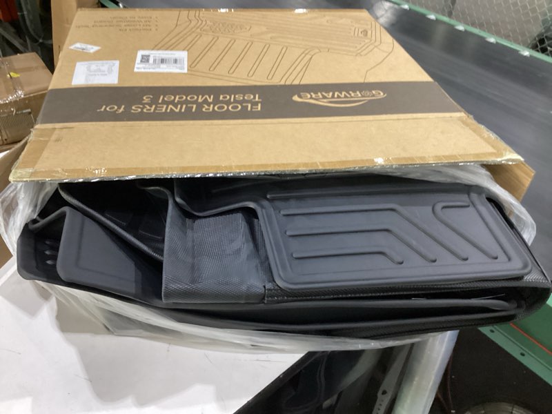 Condition photo showing New/Like New for gorware tesla model 3 floor mats, all-weather floor mats fit model 3 2022 2021 2020 2019 2018 2017, 3d full set liners waterproof anti-slip trunk front rear cargo mat car floor mats