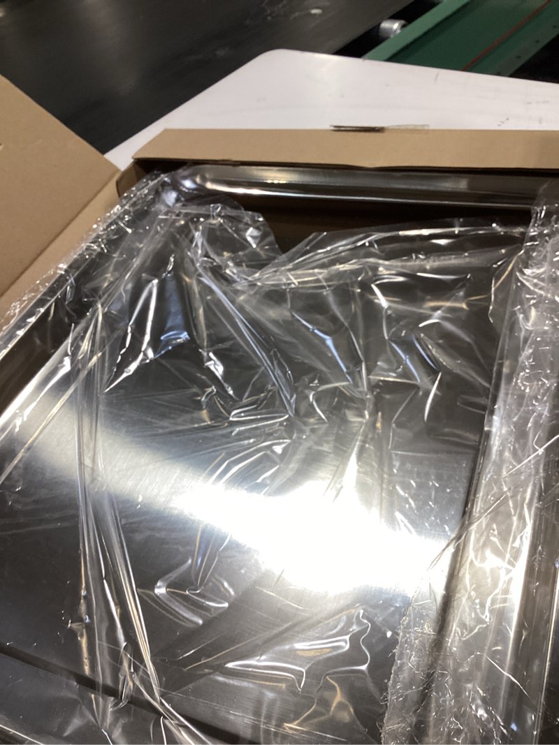 Condition photo showing Good Condition for aft27frig air fryer tray replacement parts for frigidaire ready cook 27" air fry tray air fryer basket fcws2727as air fryer rack 304 stainless steel electric stove range wall oven shelf rack 1 pack 20.4'' x 15.4'' frigidaire aft27frig