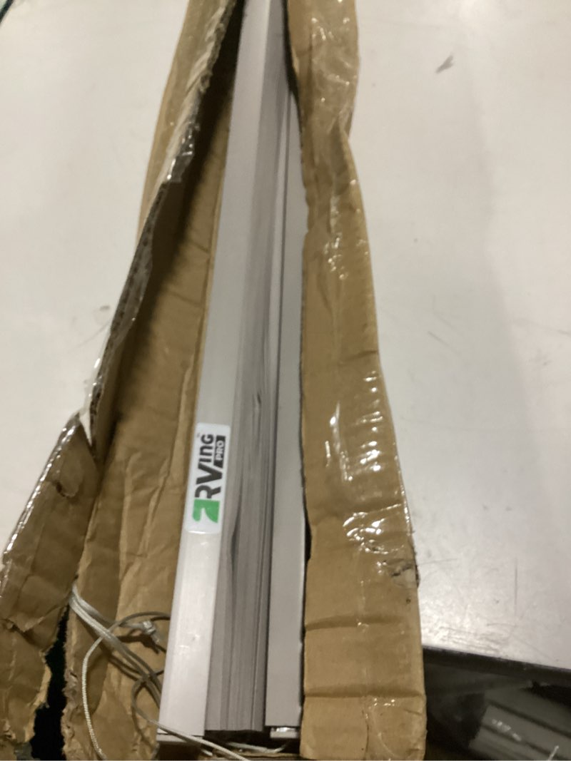 Condition photo showing As Is for rv blinds for camper windows, camper replacement blinds, privacy protection, rv window shades for rv, camper, travel trailer, grey (32" w x 24" l) grey 32"w x 24"h