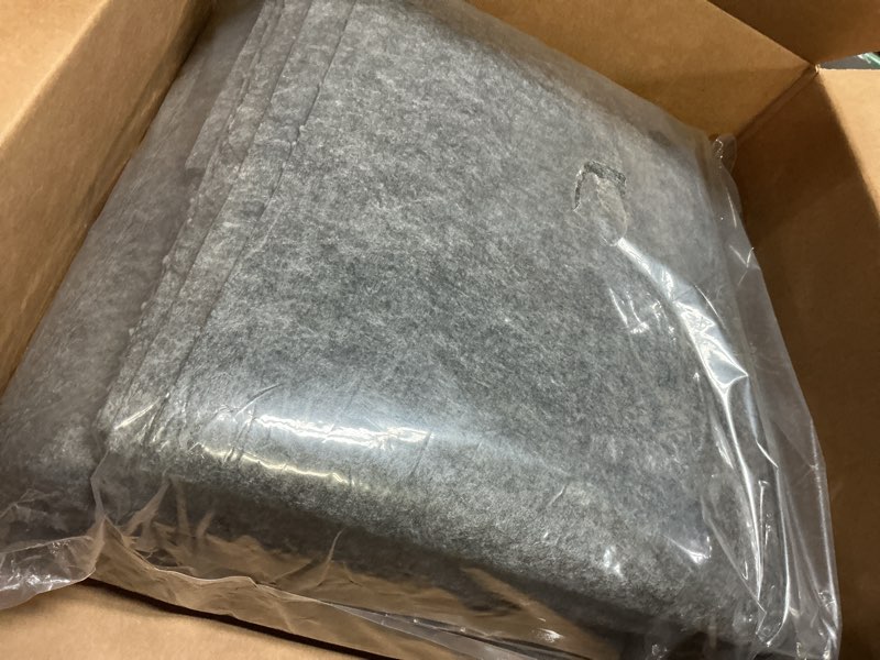 Condition photo showing Good Condition for non slip rug pad 9 x 12 ft, extra large felt under rug cushioning, carpet padding for area rugs on hardwood, laminate & tile floors, keeps rugs secure 12' x 9' (rectangular)