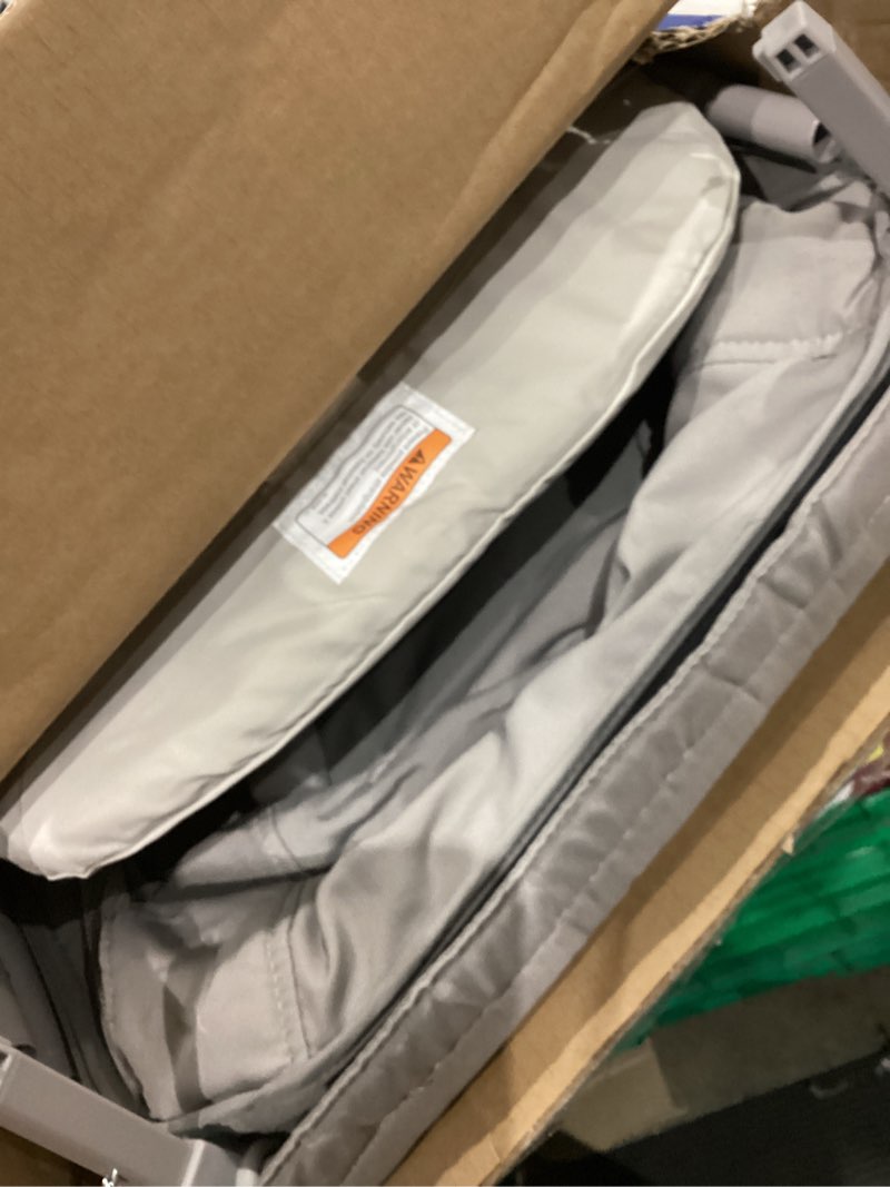 Condition photo showing As Is for chicco lullago anywhere se portable bassinet, lightweight, space-saving with waterproof mattress and fitted sheet, travel bassinet for baby, clay/grey lullago anywhere se clay