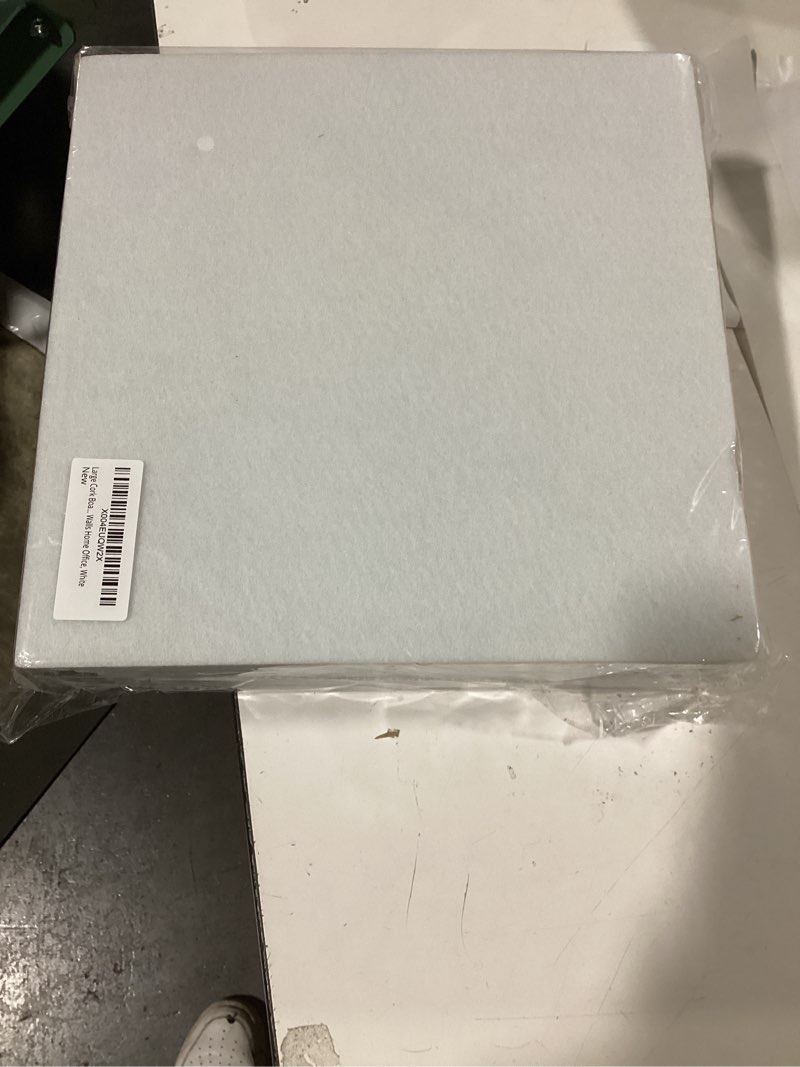 Condition photo showing New/Like New for Large Cork Board Felt Wall Tiles, 47"x35" 12 Pack Felt Bulletin Board Pin Board with 48 Safe Removable Adhesive Tabs, 60 Push Pins, Alternative Cork Board for Walls Home Office, White White 12 PACK