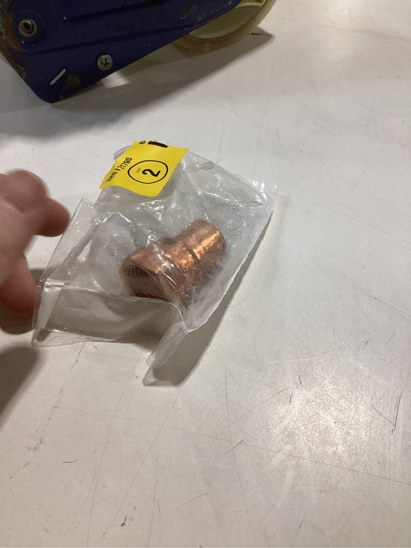 Condition photo showing As Is for streamline 1/2-in copper female adapter