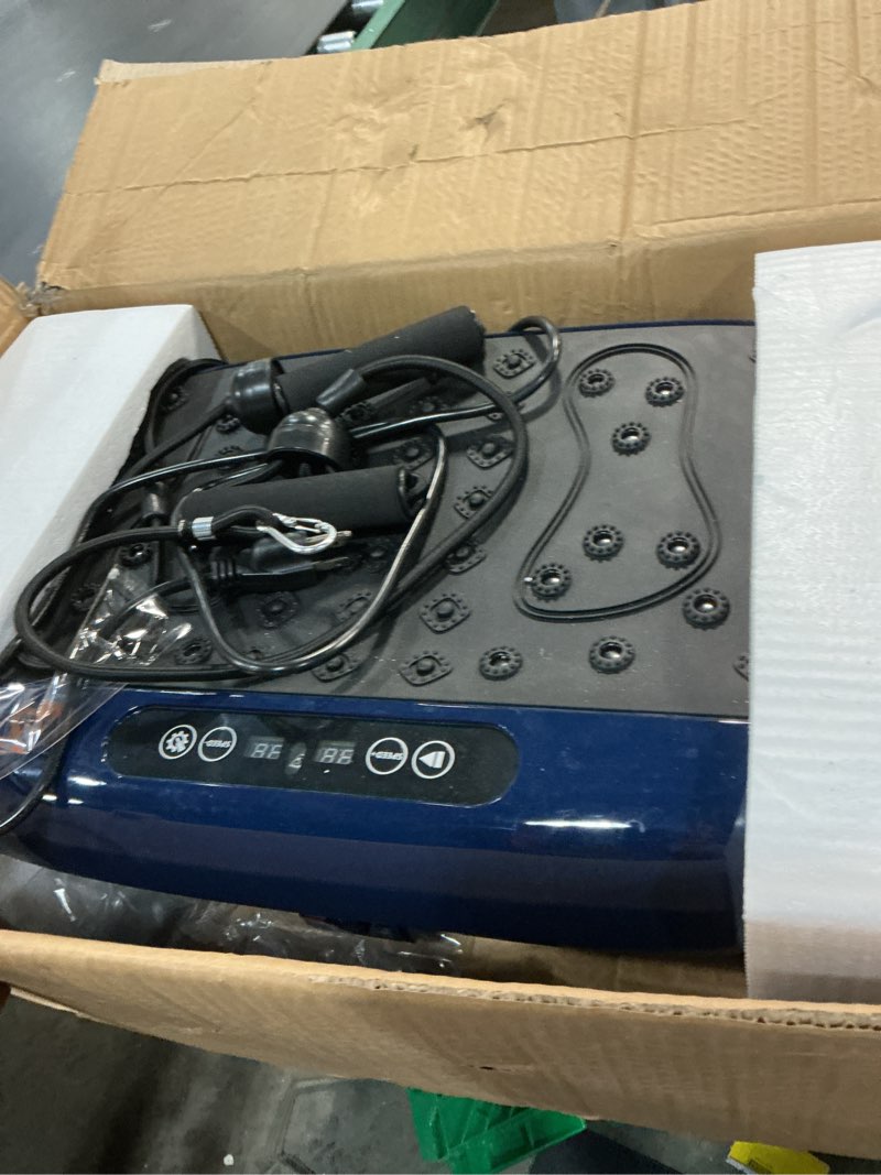 Condition photo showing Good Condition for lifepro hexaplate lite vibration plate exercise machine with magnetic acupoints - full body vibration platform for beginners and recovery - lymphatic drainage massager for muscle toning and fitness blue
