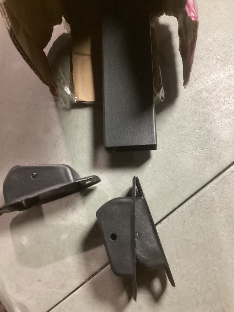 Condition photo showing As Is for chr 4 steps outdoor handrails for outdoor steps  black wrought iron hand rail stair railing kit (3-4 steps handrail)