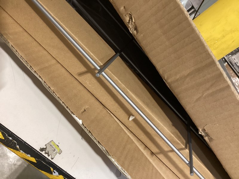 Condition photo showing Good Condition for dual pull out trash can under cabinet, door mount & pull handle twin-mode, pull-out garbage holder, under sink pull-up kit with soft-close slides, for kitchen, sink, drawer(bin not included) silver dual