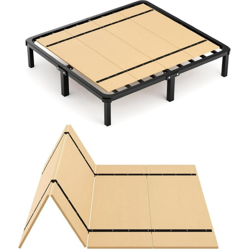 foldable box spring, bunkie board, bed support slats, bed boards for under, queen