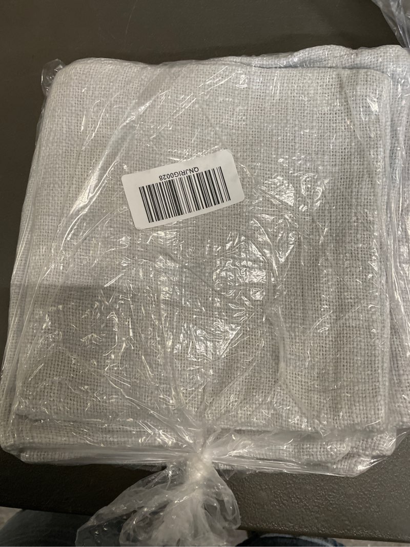 Condition photo showing Good Condition for cotton slub pillow cover, 20x20, grey