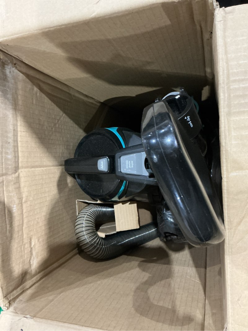 Condition photo showing As Is for bissell cleanview rewind upright bagless vacuum with automatic cord rewind & active wand, 3534 black/teal
