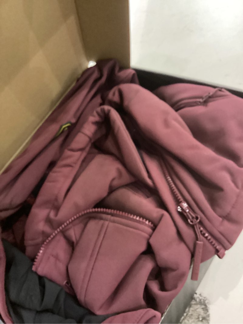 PTAHDUS Women's Heated Jackets 5 Heat Zones Battery Pack Included, with Hand Warmer Pocket(Amaranth,