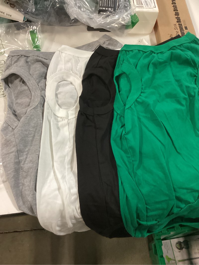 Condition photo showing Good Condition for Dog Shirts Clothes, Chol&Vivi Dog Clothes T Shirt Vest Soft And Thin, 4pcs Blank Shirts Plain Dog Clothes For Extra Small Medium Large Extra Large Size Dog Puppy, Shirt For Dog, 3X-Large Size, Group 2