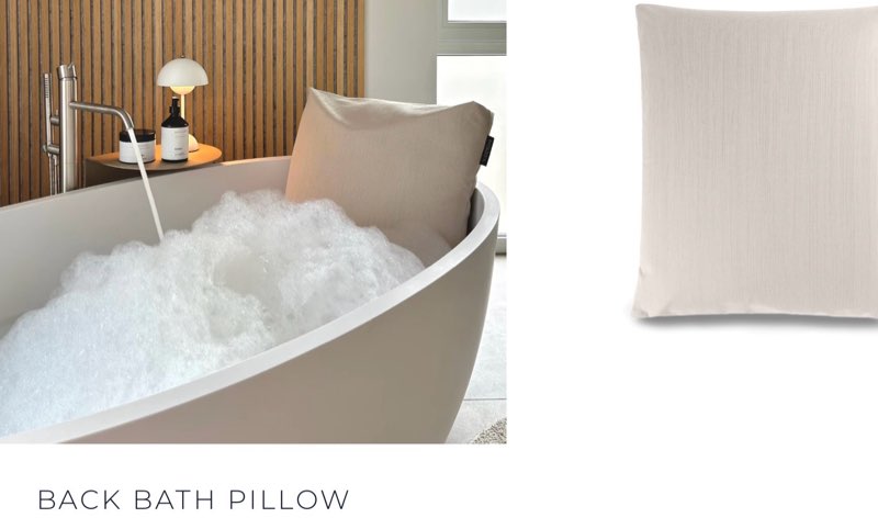 back bath pillow