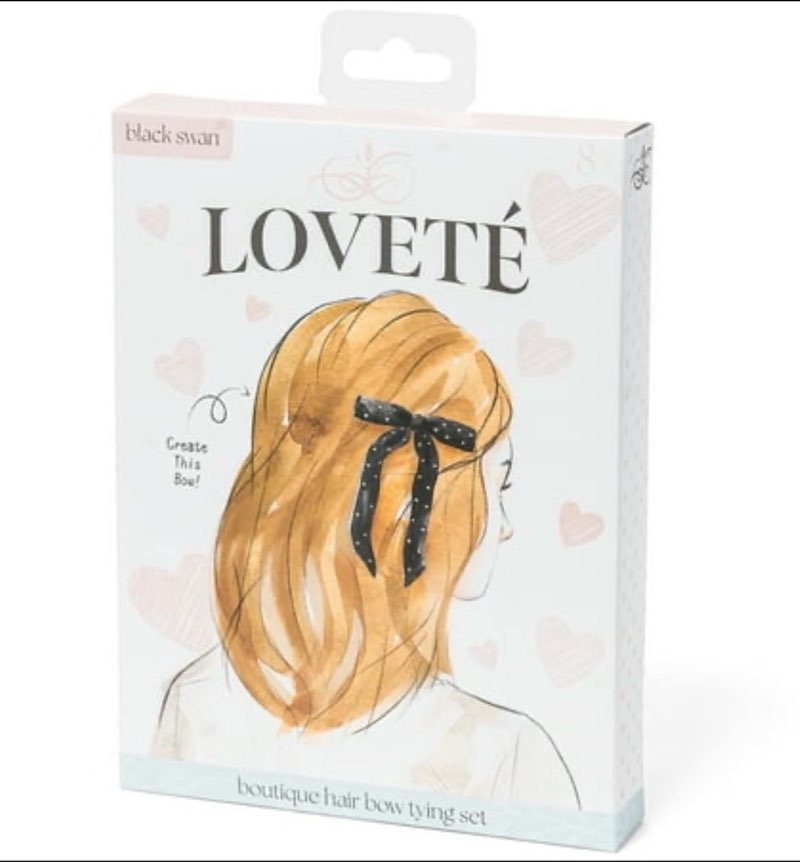 Loveté Hair Single Bow Tying Sets – Black Swan  Novelty  for Child Ages 8+