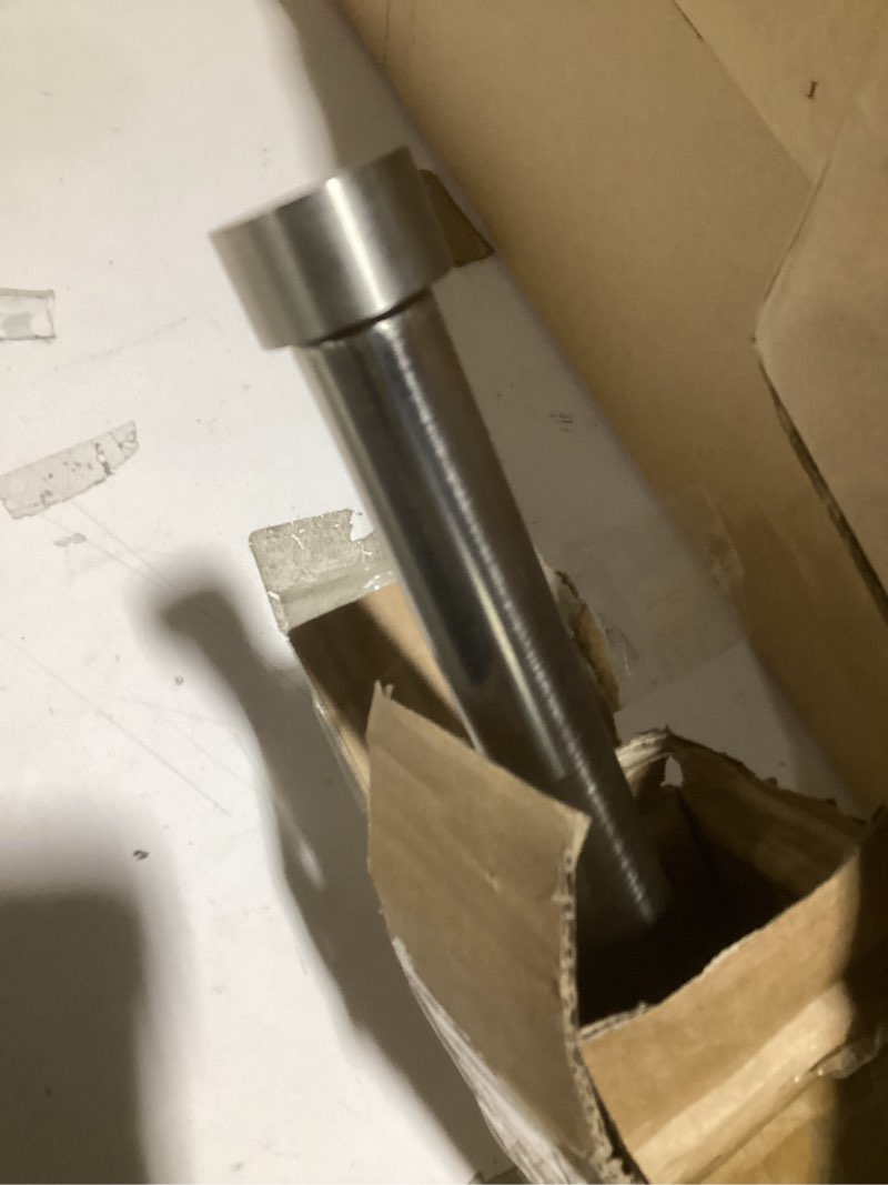 Condition photo showing Good Condition for Amazon Basics Easy Install Shower Curtain Tension Rod, Adjustable Length, 42-73 inches, Nickel Nickel 42-73" Indoor