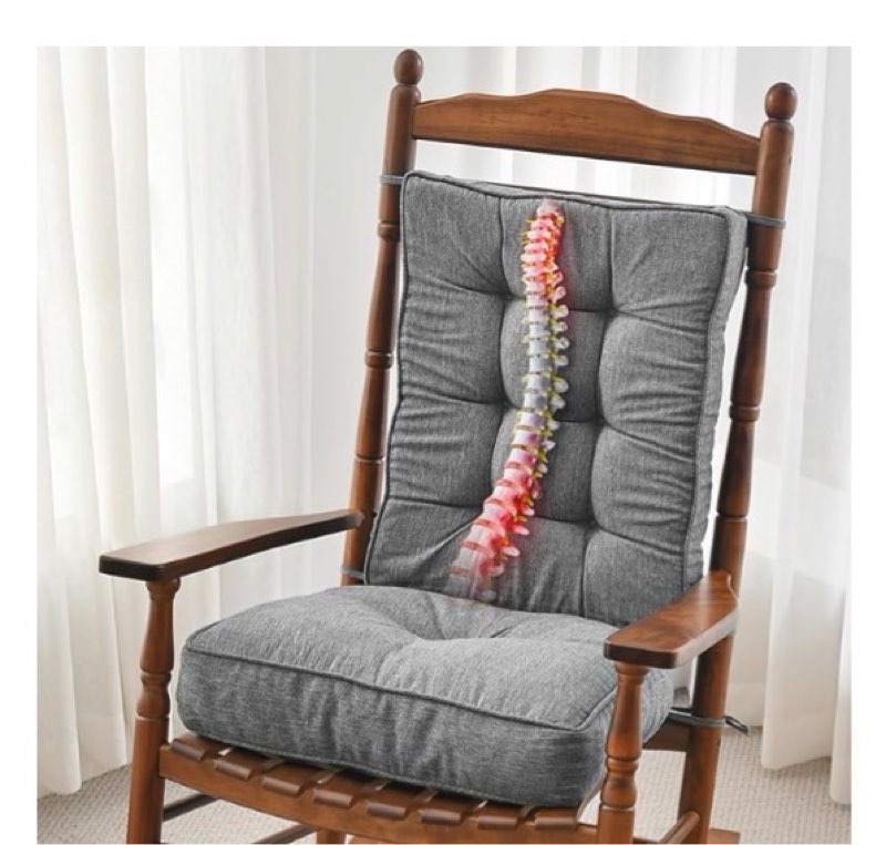 sinosso glider rocker cushion set (5 pcs), soft blended fabric high-density support foam seat cushio