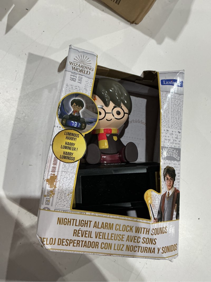 Condition photo showing Good Condition for lexibook - harry potter digital alarm clock for kids with night light snooze, childrens clock, luminous harry potter, black colour - rl800hp