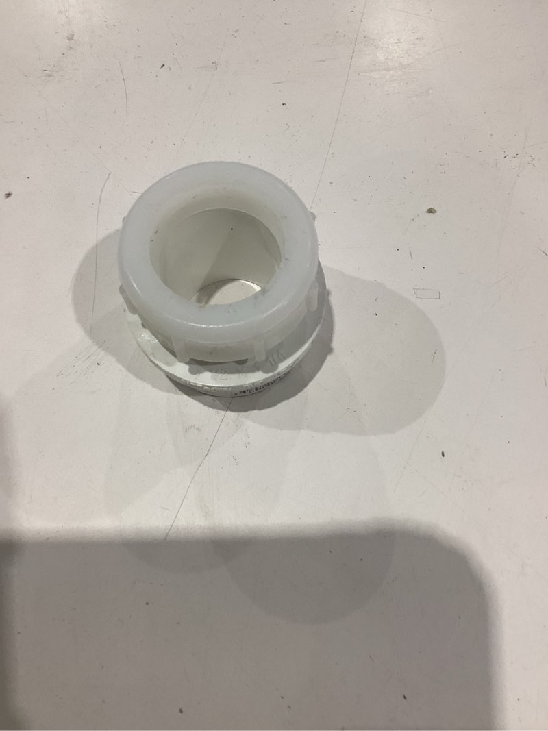 Condition photo showing Good Condition for 1 1/2 in. x 1 1/4 in. dwv pvc trap male adapter