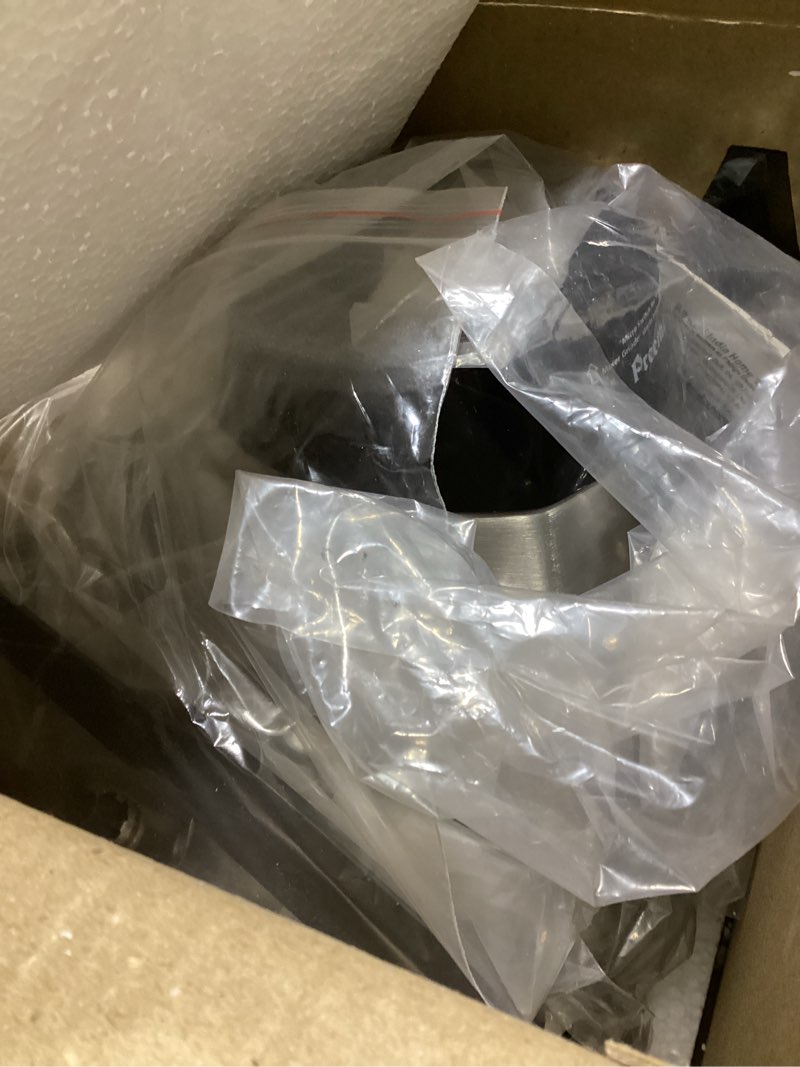 Condition photo showing New/Like New for preethi steele mixer grinder with turbo vent and improved couplers 13 x 8.6 x 12.5 inches black, silver