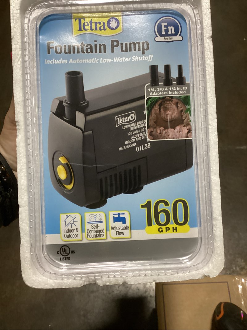 Condition photo showing New/Like New for Tetra Pond Statuary Pump for Indoor & Outdoor Ponds & Fountains