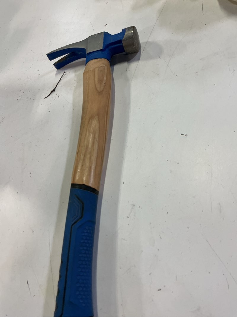 Condition photo showing As Is for kobalt 20 -oz wood handle framing hammer