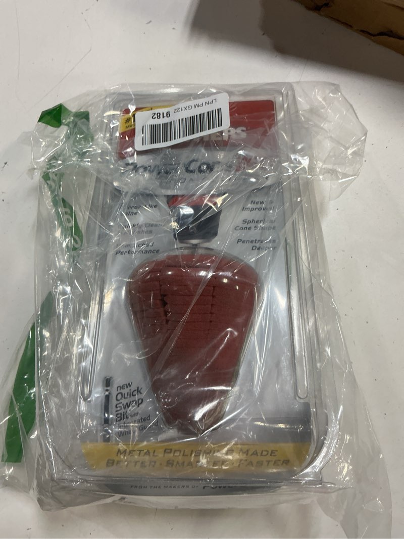 Condition photo showing New/Like New for mothers powercone 360, polishing tool with quick swap bit — patented spherical cone for deep, safe metal polishing in hard-to-reach areas — ideal for wheels & curved surfaces (05146) powercone 360 metal polishing tool single unit
