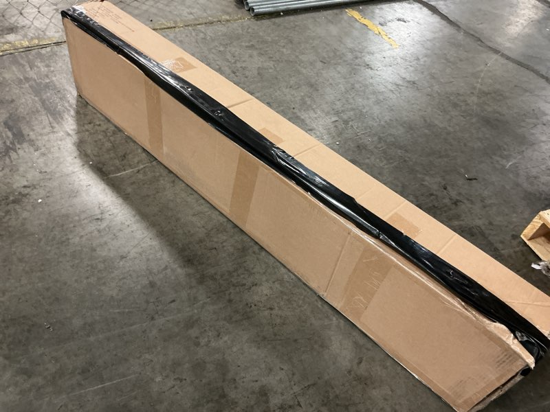 Condition photo showing As Is for Amazon Basics Smart Box Spring Bed Base, 5-Inch Height Mattress Foundation, Tool-Free Easy Assembly, Queen, 79"L x 59.5"W x 5"H, White Queen(79"L x 59.5"W) 5-Inch Height