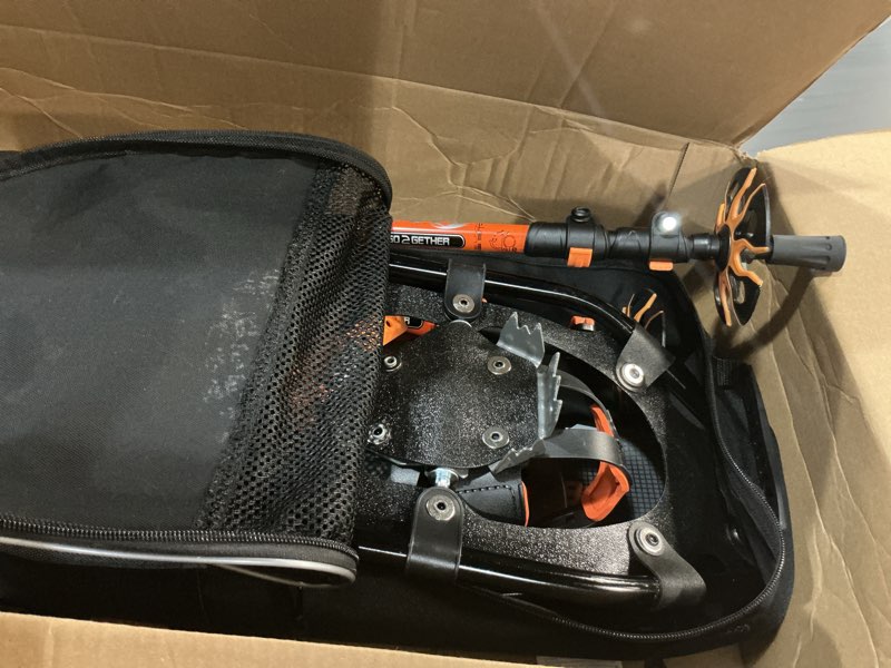 Condition photo showing Good Condition for G2 21/25/30/36 Inches Light Weight Snowshoes for Women Men Youth, Set with Tote Bag, Special EVA Padded Ratchet Binding, Heel Lift, Orange/Black Available Blue 25 Inches