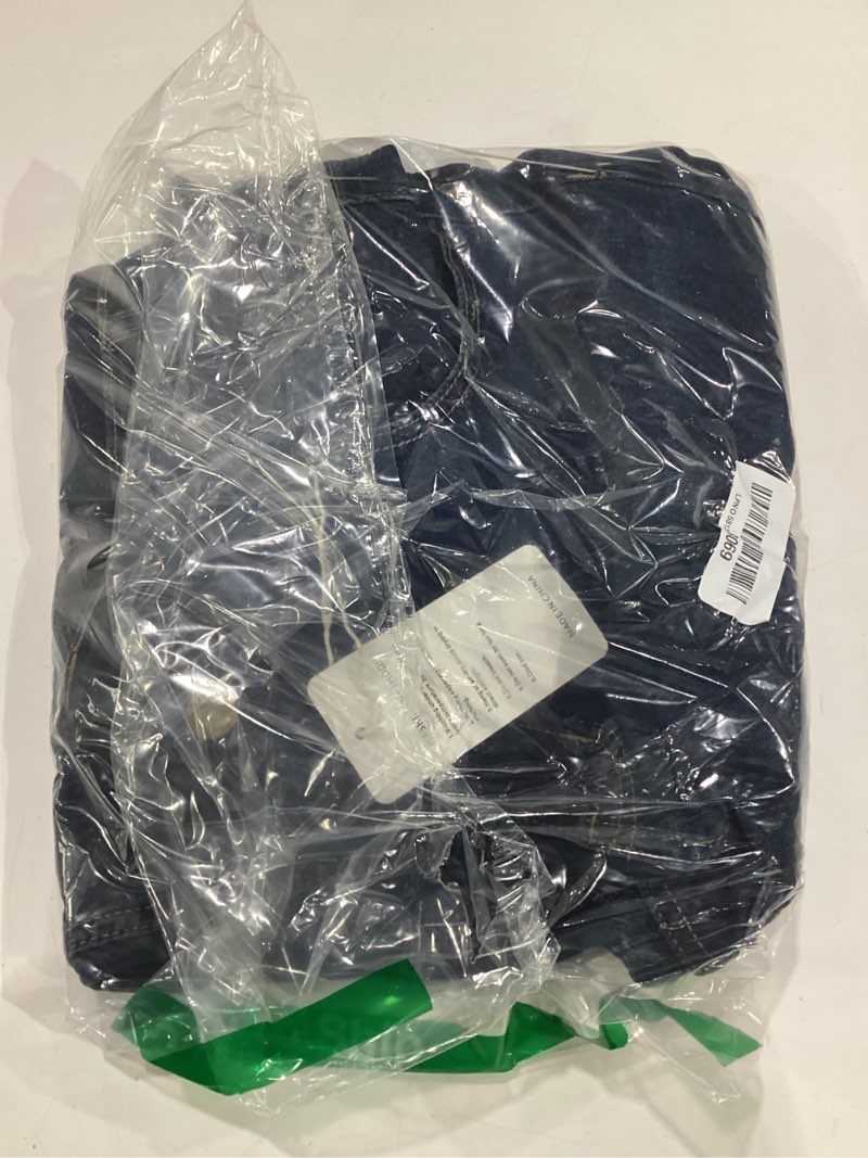 Condition photo showing New/Like New for women high waisted cargo jean for women with 6 pockets straight wide leg jean casual baggy pants dark blue 14