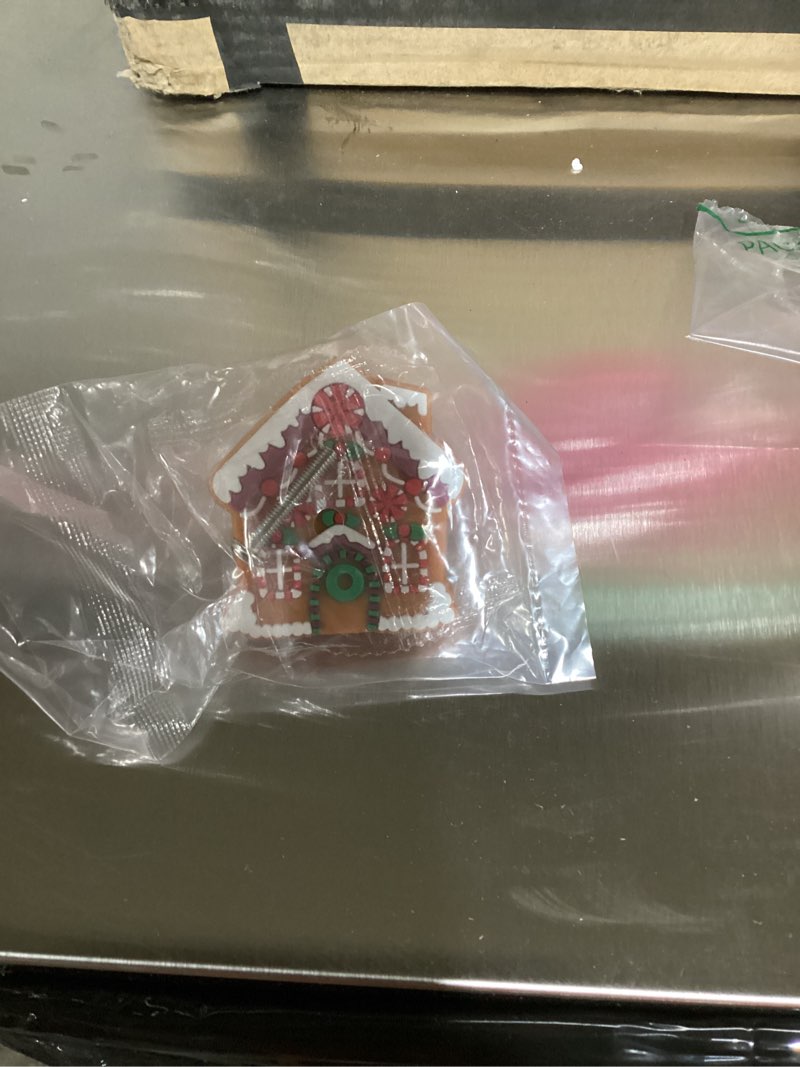 Condition photo showing Good Condition for Moxweyeni 12 Pieces Christmas Knobs Cabinet Covers Gingerbread House Silicone Hand Cabinet Knobs Cover Christmas Decorative Drawer Pulls for Xmas Winter Kitchen Home Party Decorations