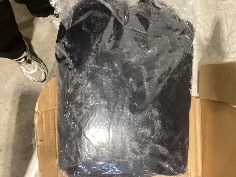 Condition photo showing Good Condition for big huge giant bean bag chair for adults, (no filler) bean bag chairs in multiple sizes and colors giant foam-filled furniture - machine washable covers, double stitched seams (black,6ft) black 6ft