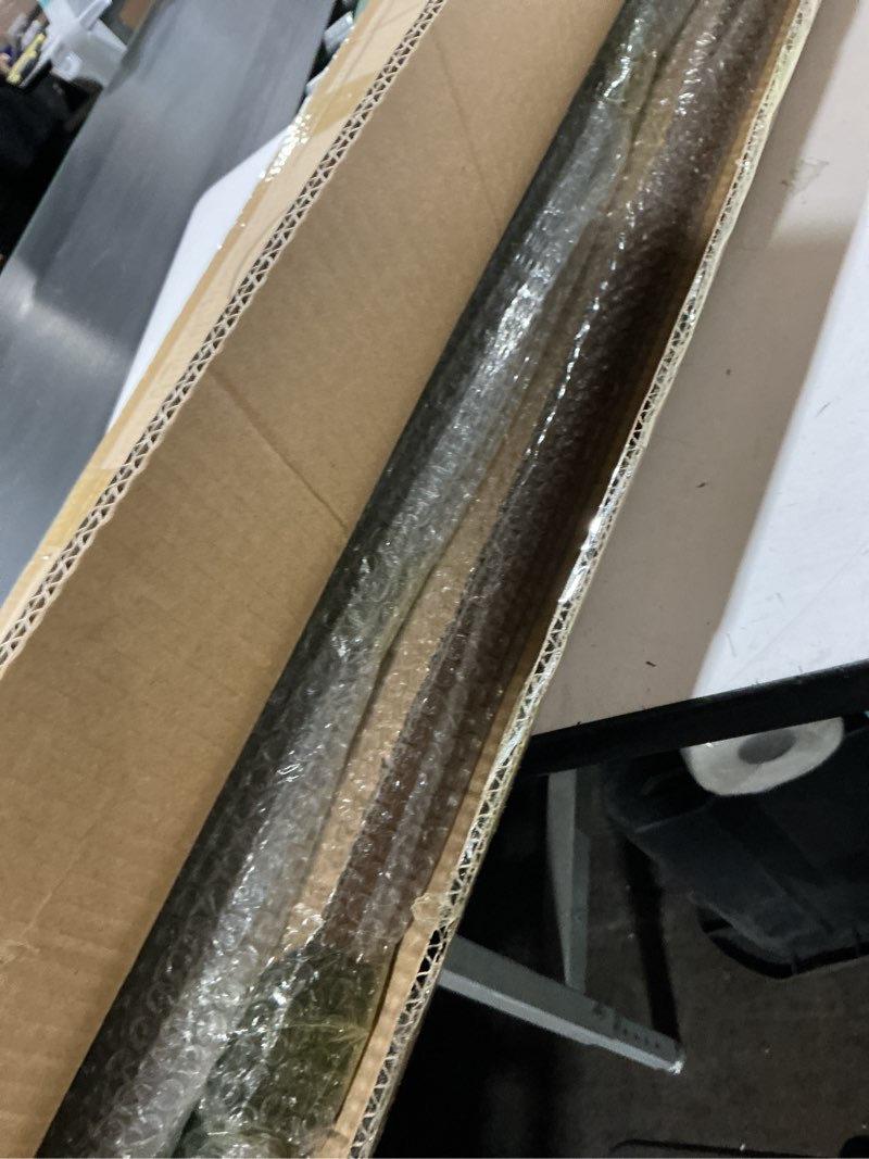 Condition photo showing Good Condition for IronJiaZu Industrial Pipe Clothes Racks with Black Shelves, Industrial Pipe Black Clothing Rack with Double Hanging Rods, Heavy Duty Wall Mounted Clothing Rack Rod for Closet Storage, Bedroom 63Inch Black