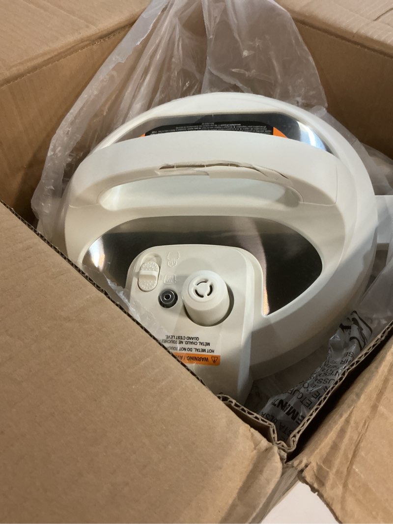 Condition photo showing As Is for Instant Pot 6QT RIO 7-in-1 Multi-Cooker, Pressure Cooker, Slow cook, Sauté, Steam, Rice Maker, Yogurt, & Warmer, Sea Salt, 6 Quarts Sea Salt 6 Quarts