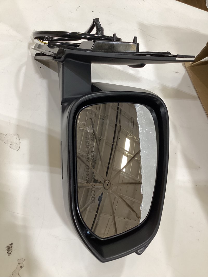 Condition photo showing Good Condition for right passenger side door mirror compatible with 2013 2014 2015 toyota rav4 with power glass manual folding black replace#to1321309 879100r070(3 pins) black 3pins-right