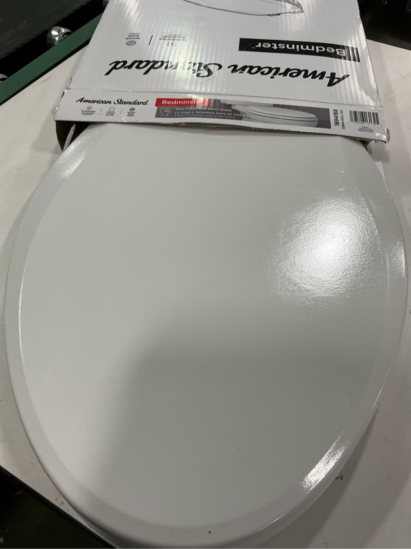 Condition photo showing Good Condition for American Standard 5503A00B.020 Slow Elongated Closed Front Toilet Seat, White