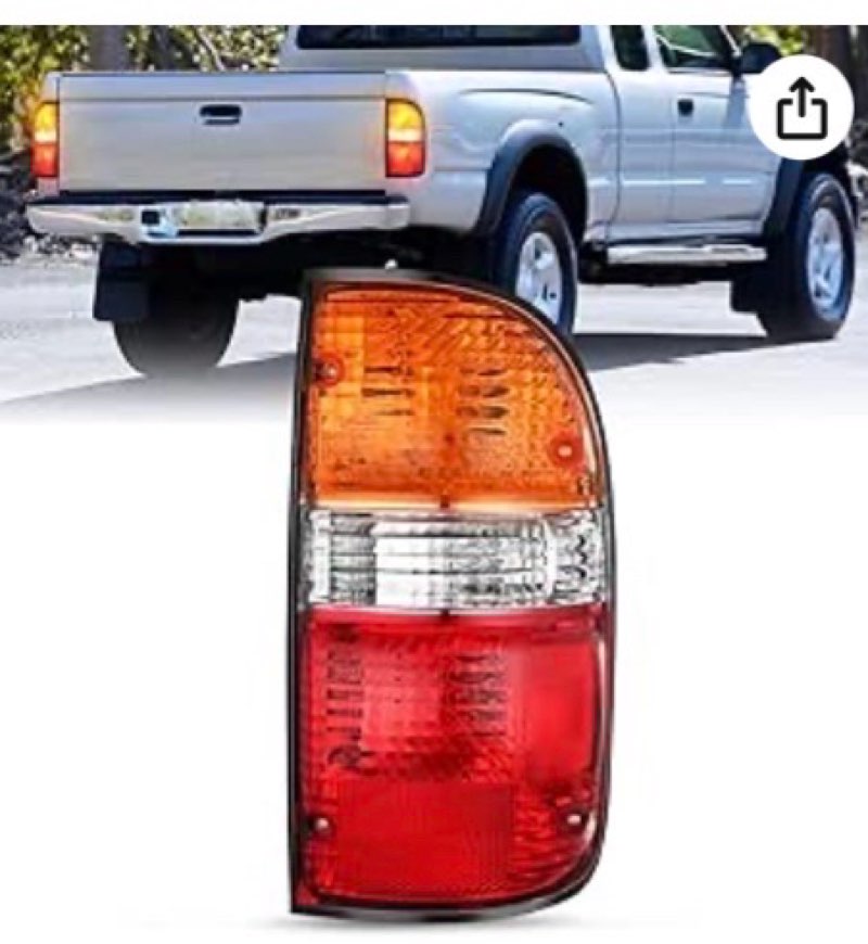 nilight taillight assembly compatible with 2001 2002 2003 2004 toyota tacoma rear lamp replacement o
