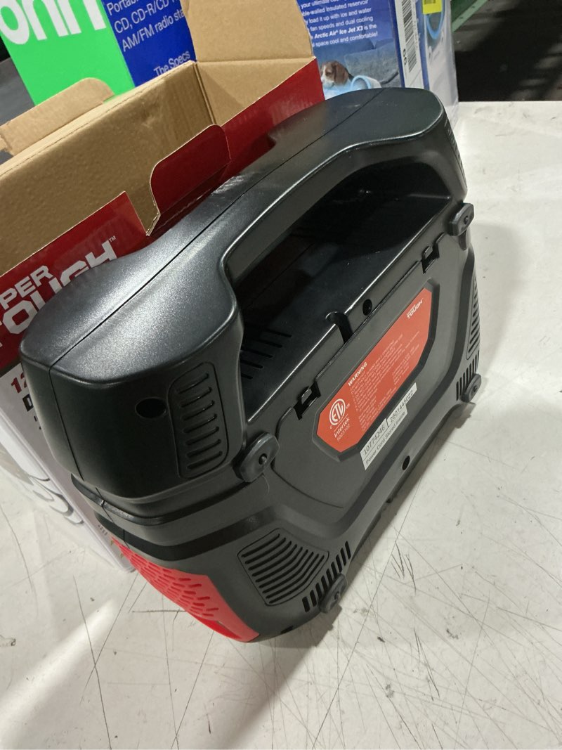 Condition photo showing As Is for hyper tough dual power digital inflator for p195/65r15 car tire, car-dc 12v or home-ac 120v