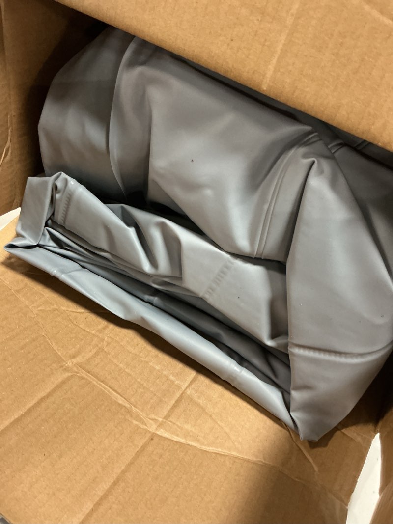 Condition photo showing As Is for intex 20" dura-beam deluxe raised air bed mattress with internal pump - queen